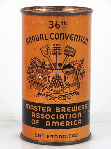 1939 Master Brewers Association of America 36th Convention San Francisco California 12oz Unpictured. Can