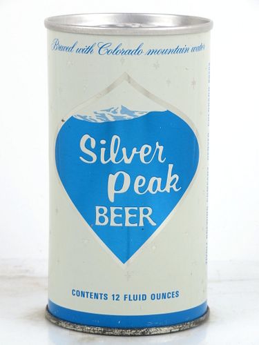 1967 Silver Peak Beer 12oz T124-37 Tab Top Can Denver, Colorado