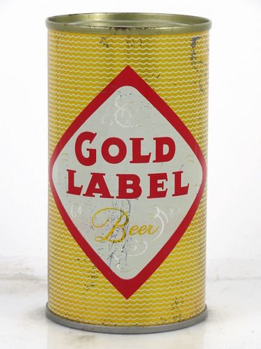 1967 Gold Label Beer 12oz 72-04a Flat Top Can Pueblo, Colorado