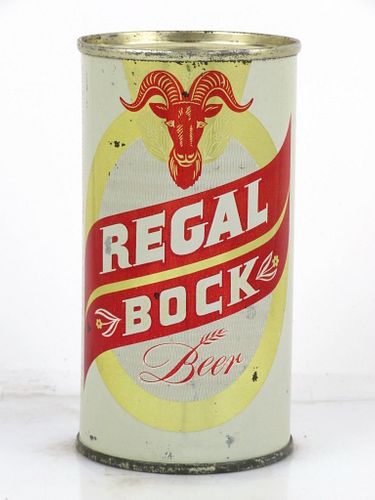 1958 Regal Bock Beer 11oz 121-15.3 Flat Top Can San Francisco, California