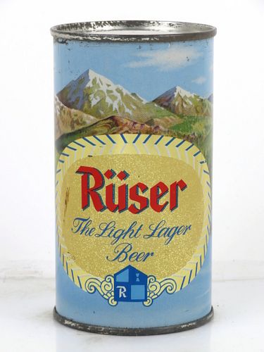 1960 Rüser Beer 12oz 127-04 Flat Top Can Phoenix, Arizona