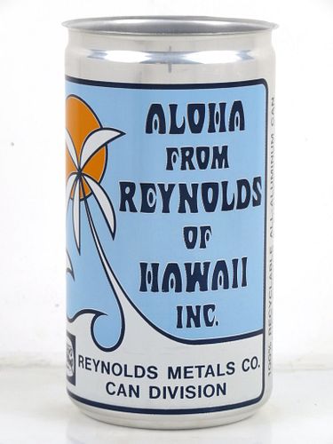 Unpictured 1980 Aloha From Reynolds of Hawaii Inc. test 12oz Richmond Virginia