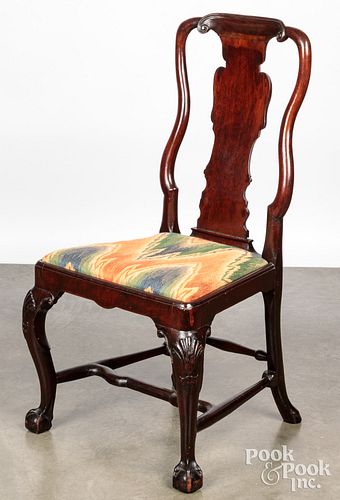 George II mahogany dining chair, ca. 1740
