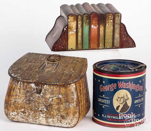 Two biscuit tins, late 19th c., to include Huntley