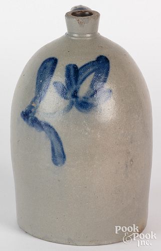 Pennsylvania stoneware jug, 19th c., with cobalt f