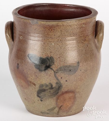 New York stoneware crock, 19th c., attributed to t