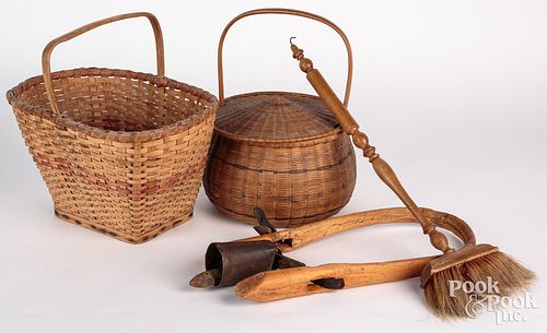 Group of country wares, 19th c., to include two sp
