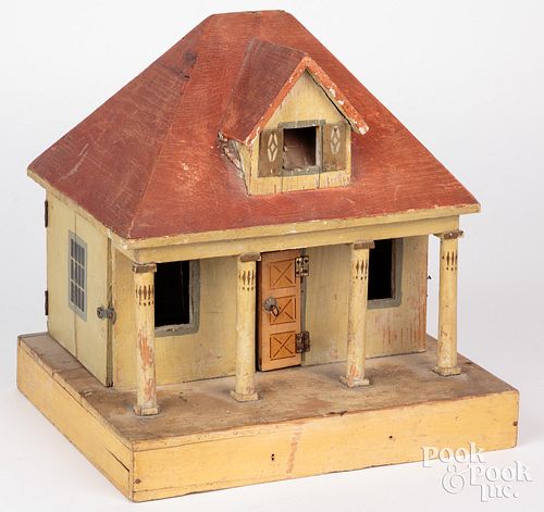 Gottschalk red roof dollhouse, early 20th c., 11 1