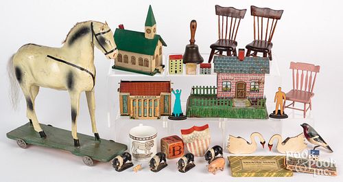 Group of miscellaneous toys, 19th and 20th c., to