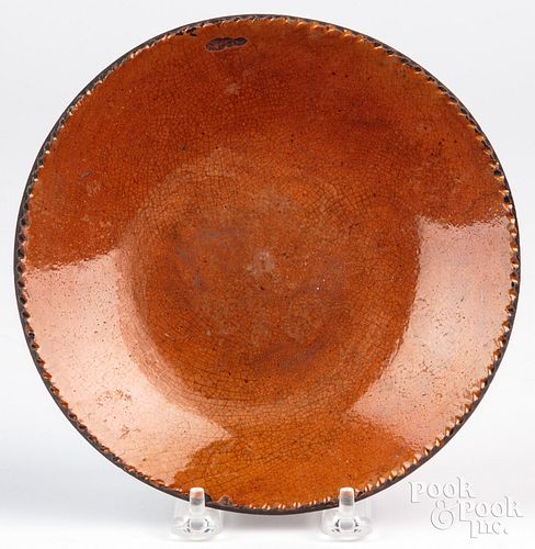 Northampton County, Pennsylvania redware plate, 19
