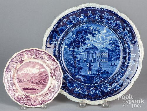 Two scenic views transfer plates
