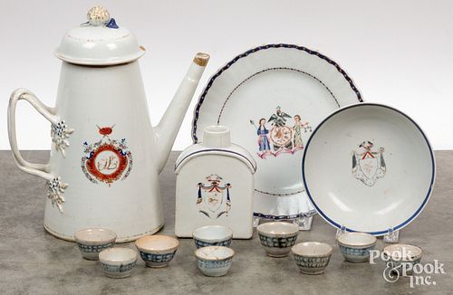 Group of export porcelain, 19th c.