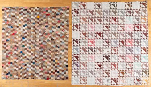 Two Pennsylvania patchwork quilts, ca. 1900