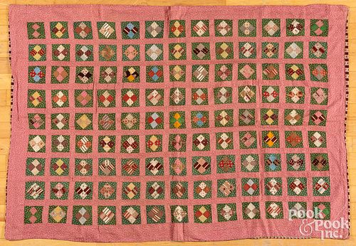 Pennsylvania patchwork youth quilt, 19th c.