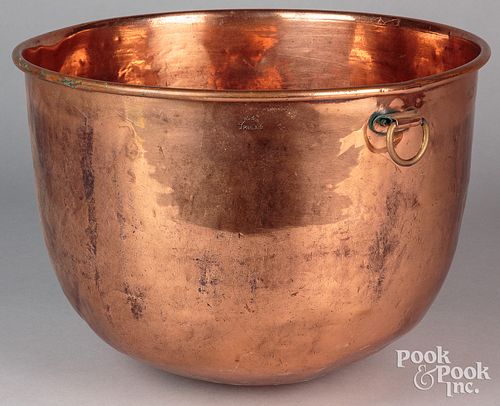 Philadelphia copper chocolate pan, 19th c.
