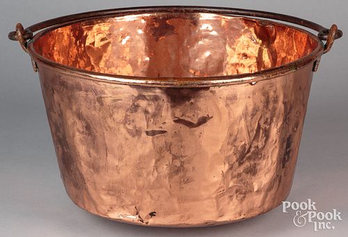American copper kettle, 19th c.
