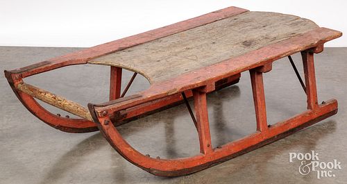 Painted work sled, 19th c.
