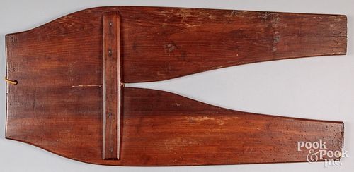 Pine seamstress board, 19th c.