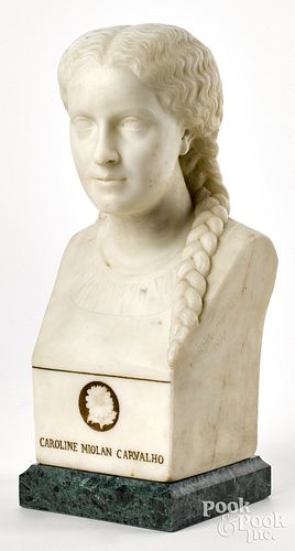 Roland Mathieu-Meusnier marble bust
