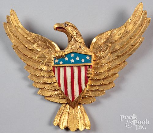Willard Shepard, spread wing eagle plaque