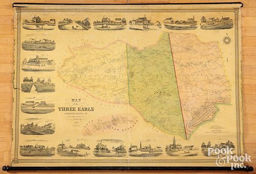 Large map of the three Earls, Lancaster County