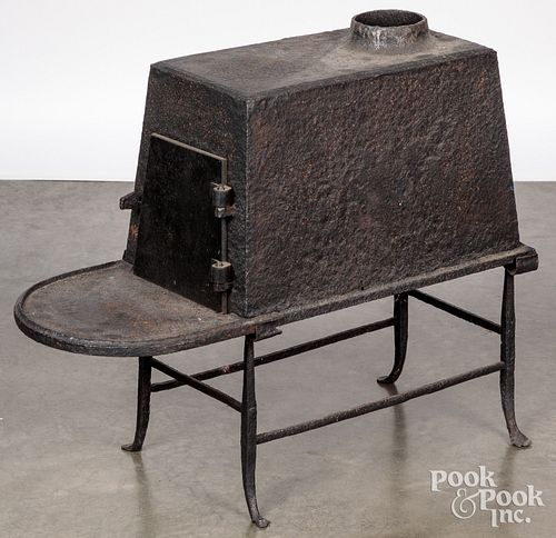 Shaker cast iron stove, 19th c.