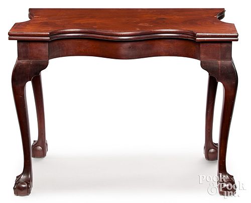New York Chippendale mahogany card table, ca. 1775