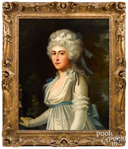 Attributed to John Hoppner portrait of a woman