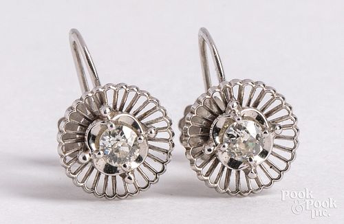 Jabel 18K gold and diamond clip-on earrings