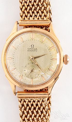 Omega 18K gold wristwatch, 53 dwt.