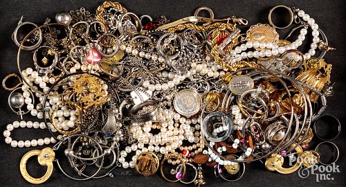 Silver and costume jewelry.