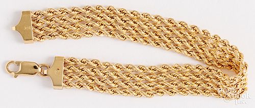 10K gold bracelet, 4.1 dwt.