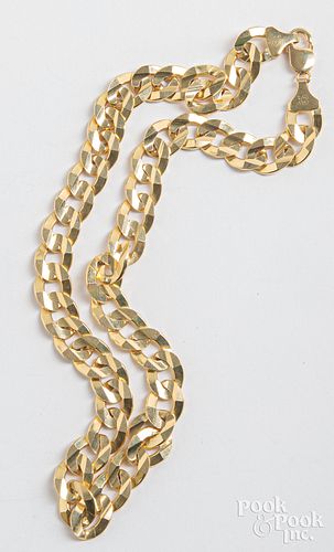 14K gold necklace, 87.8 dwt.
