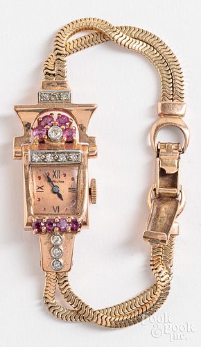 Hamilton 14K gold ladies wristwatch