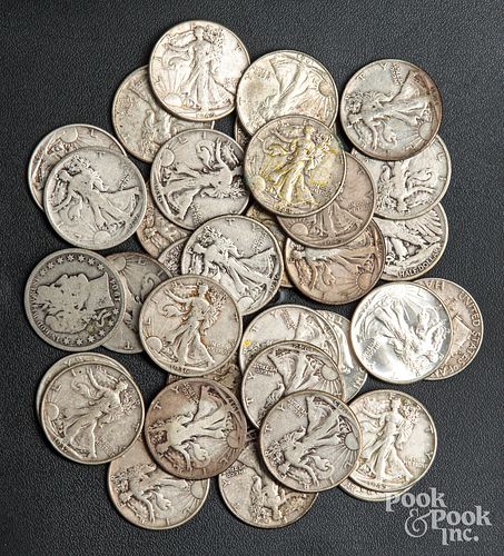 Silver half dollars