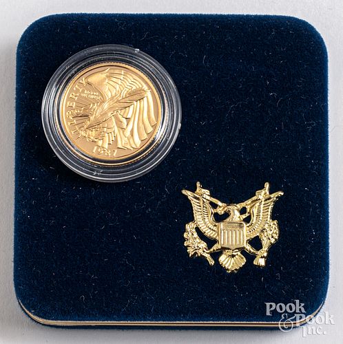 Five dollar gold constitution coin