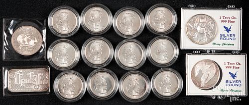 Twelve .5 ozt. fine silver Andrew Jackson coins