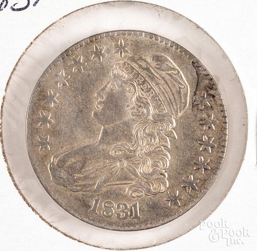 1831 capped bust half dollar.