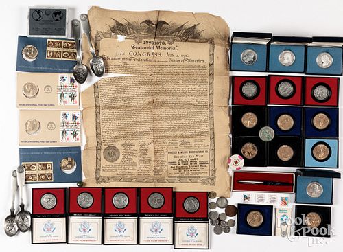 Group of commemorative US medals, etc.