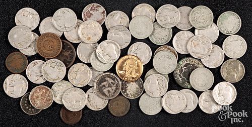 Miscellaneous US coins, to include buffalo nickels