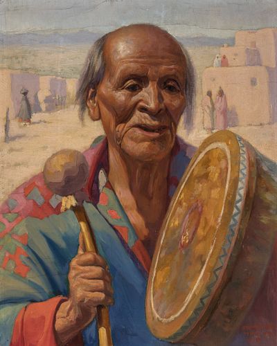 Henry Balink (1882-1963) - Chief with Little Drum (1918)