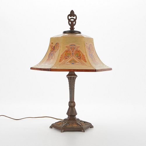 Attrib. Pairpoint Art Deco Lamp