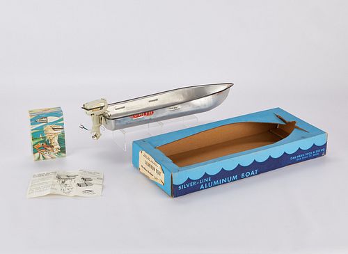 Model Silver-Line Boat w/ Gale Sovereign Motor