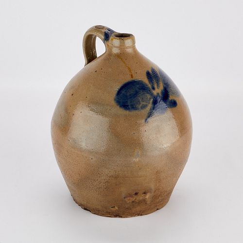 19th c. Pennsylvania Salt Glaze Stoneware Jug