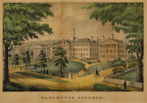 Currier & Ives "Dartmouth College" Print