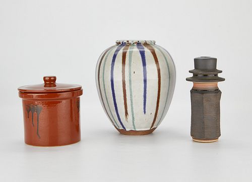 3 Japanese Studio Pottery Vessels