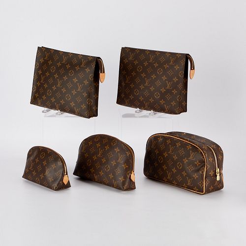 5 Louis Vuitton Monogrammed Toiletry Bags
