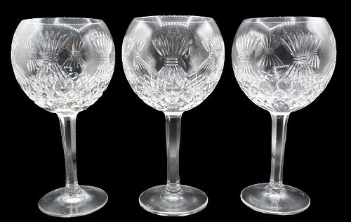Set of (3) Waterford "Prosperity" Crystal Goblets