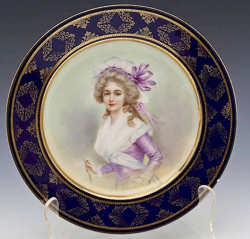 Royal Vienna Portrait Plate