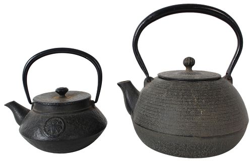 (2) Japanese Cast Iron Teapots